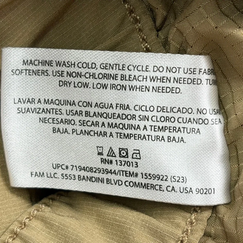 Banana Republic Ripstop Shorts Mens 36 Tan Stretch Elastic Back